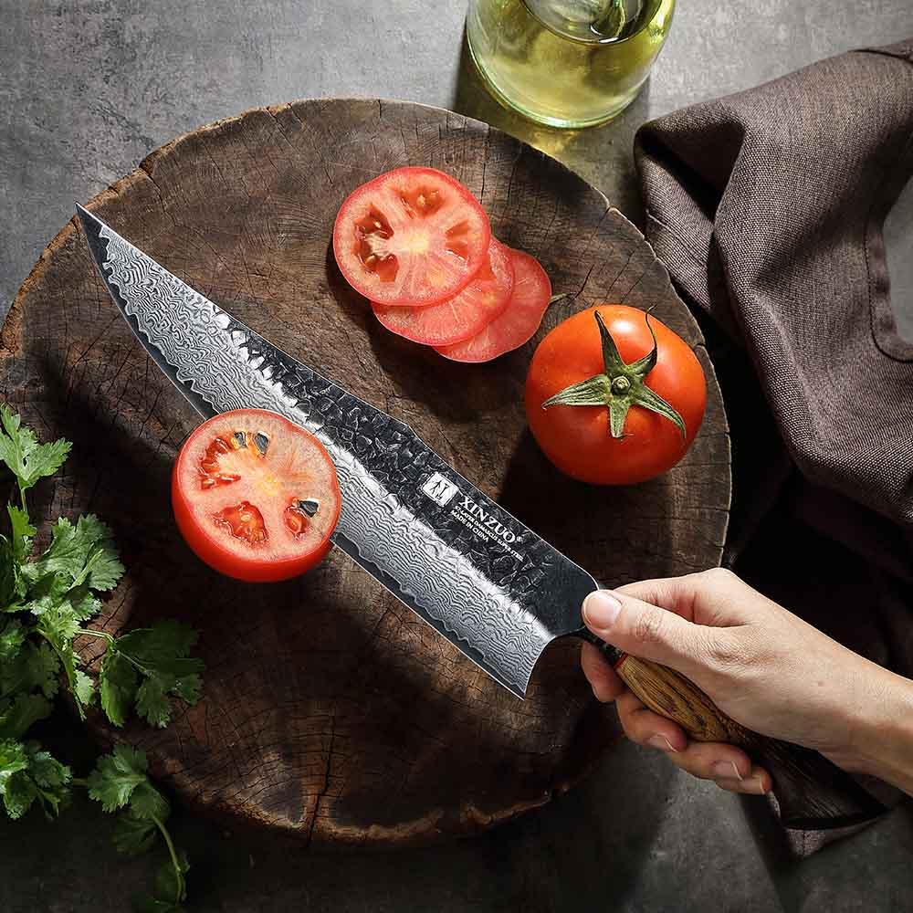 качествен готварски Нож на главния готвач от дамаска стомана Xinzuo X06 Chef 25.4 cm