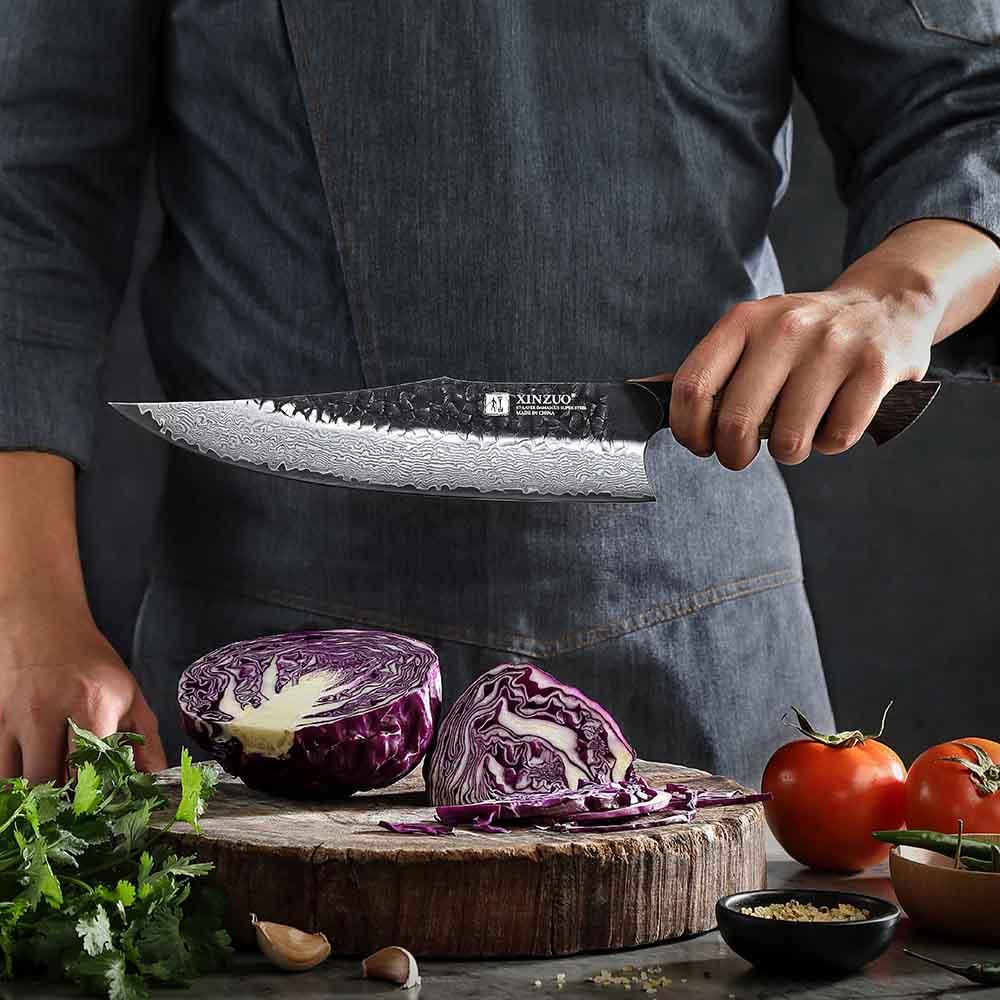 Нож на главния готвач от дамаска стомана Xinzuo X06 Chef 25.4 cm 1