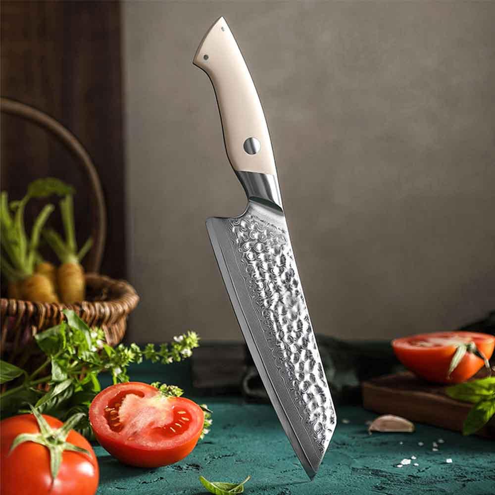 японски Кухненски нож от дамаск Xinzuo B38H Santoku